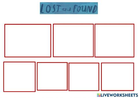 Lost and Found-Sequencing the Story