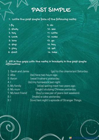 Past simple affirmative