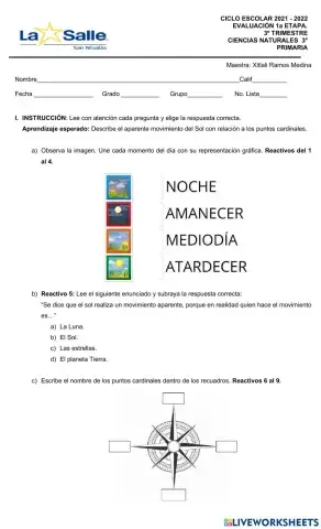 Evaluación ciencias