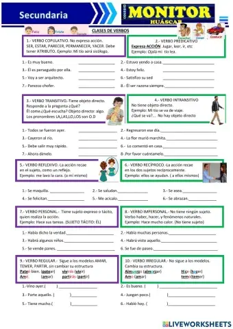 Verbo clases