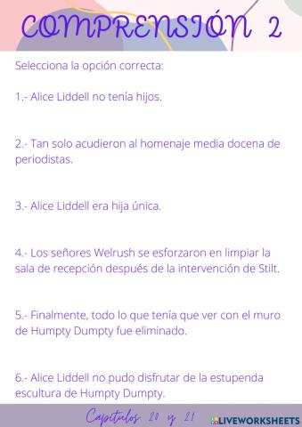 Prohibido capítulo 20 y21- Tarea 2