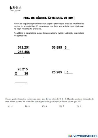 Full de càlcul 21 (OM)