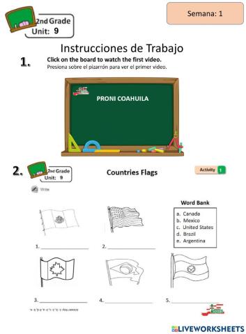 2nd Grade Unit 9 week 1