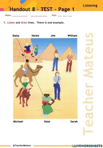 Handout 8 - TEST - Page 1 - Listening