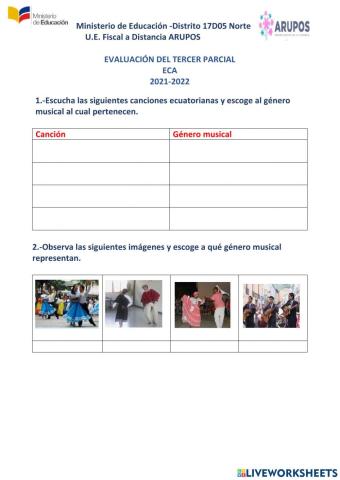 ECA: Evaluación del Tercer Parcial