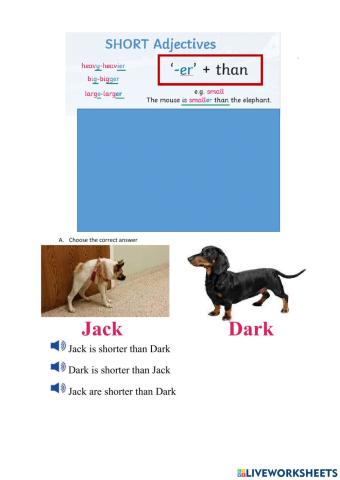 Degree of Comparison: Comparative