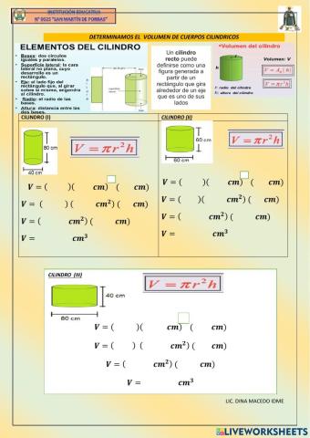 Volumen de cilindro