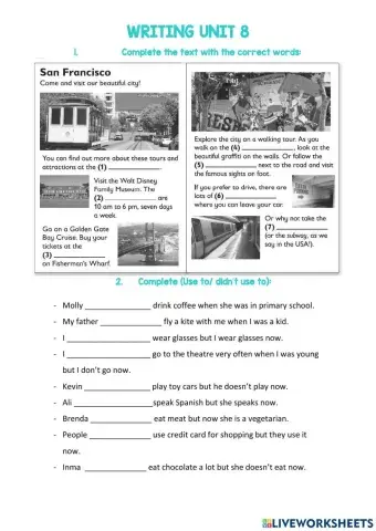 Writing unit 8 quinto NUEVO