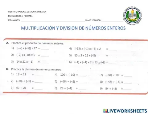 Multiplicaciones de Enteros
