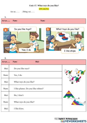 E3U17 What toys do you like? -nuongnguyen