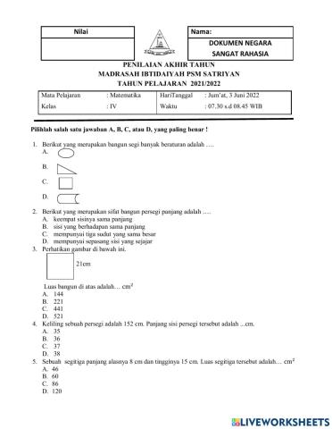 Penilaian Akhir Tahun