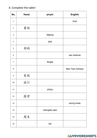 Go chinese 400 unit 5