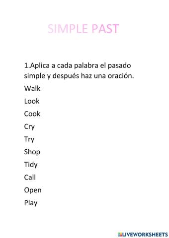 Simple past