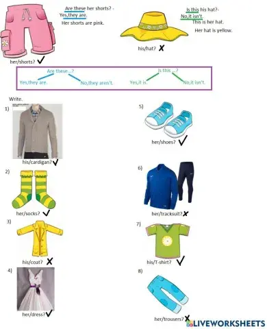 Whose clothes are these?