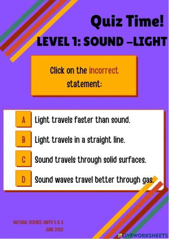 Sound, light & electricity