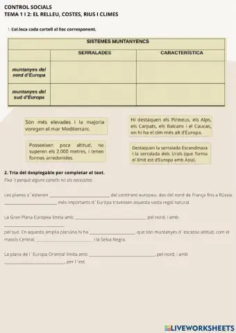 Control socials relleu i rius