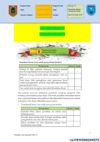 DN-BIO-Worksheet-Pemanasan Global