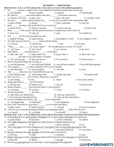 Theme Tense - revision 1