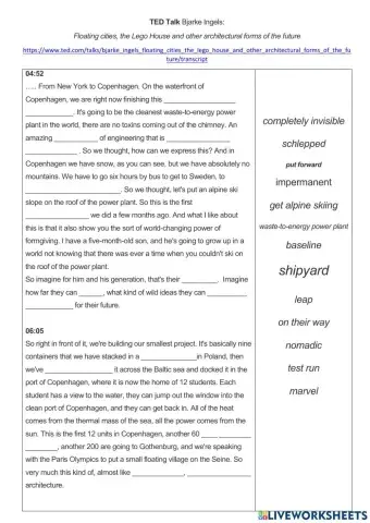 TED Talks: Floating cities