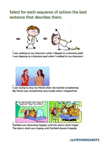 Past simple and continuous