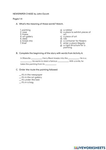 Story: Newspaper Chase (Pages 1-4)