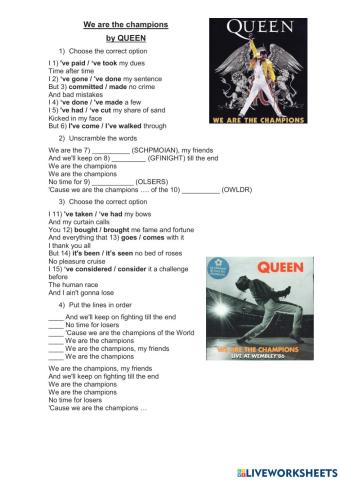 We are the champions - Queen