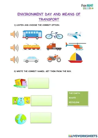 Means of transport and environment day