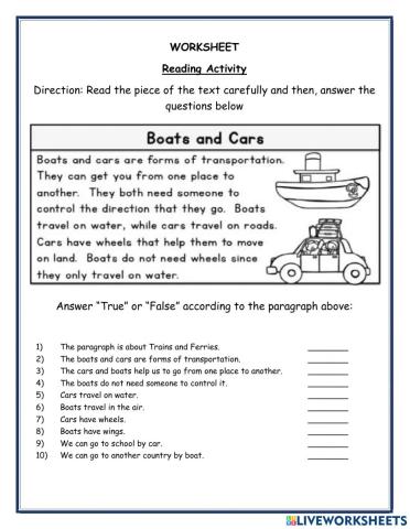 Means of transportation