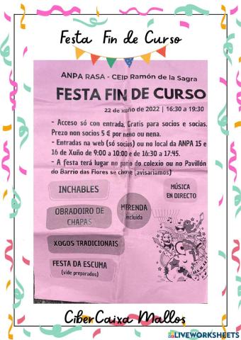 Festa Fin de Curso
