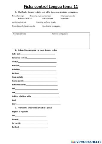 Control tema 11 Lengua