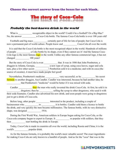 Reading - The Story of CocaCola