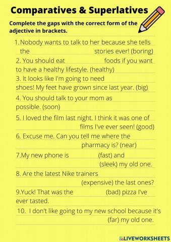 Comparatives & Superlatives