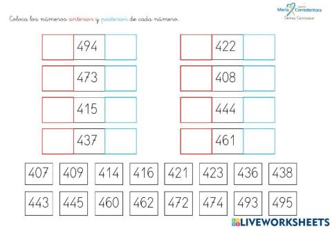 Anterior y posterior