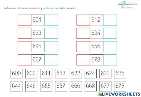 Anterior y posterior