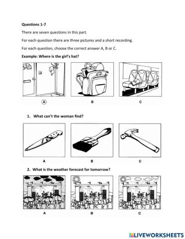 Pet 1-listening-test 2-part 1