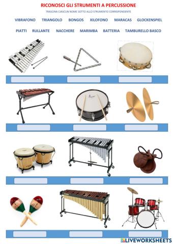 Riconosci le percussioni