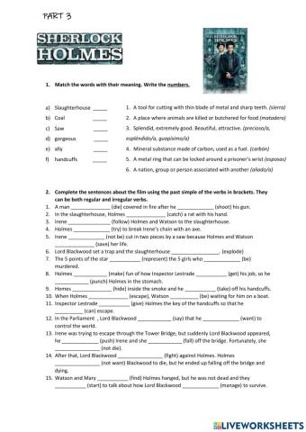 Sherlock Holmes film part 3