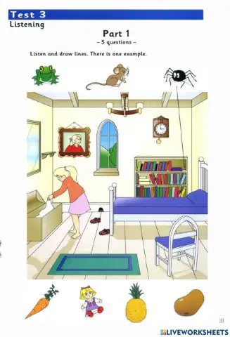 Starters - Test 3 - Book 8 - Listening