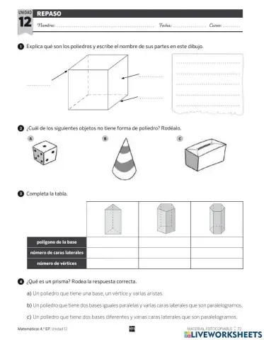 Prismas y pírámides