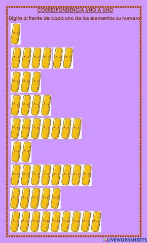 Correspondencia uno a uno 3
