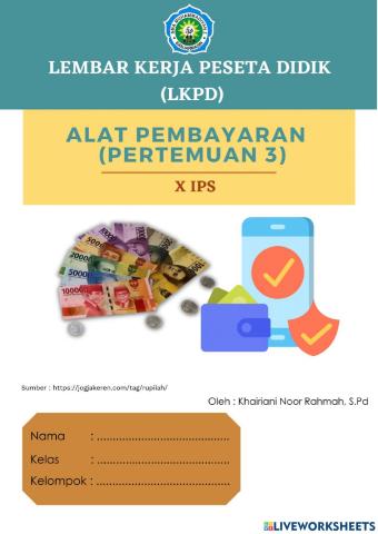 Lkpd pertemuan 3 alat pembayaran