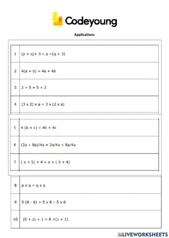 Properties of Integer Addition and Subtraction Application