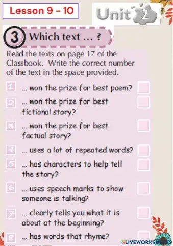 Grade 9 S 1 Unit 1 Lessons 9 - 10 SB Pages 19 -20