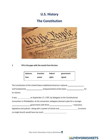 The US Constitution