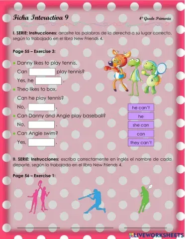 I enjoy playing sports 2 - 2.4.4°