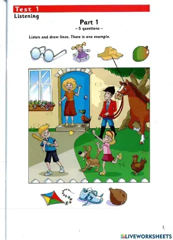 Starters - Test 1 - Book 9 - Listening