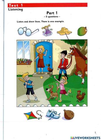 Starters - Test 1 - Book 9 - Listening
