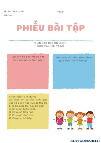 Phiếu bài tập