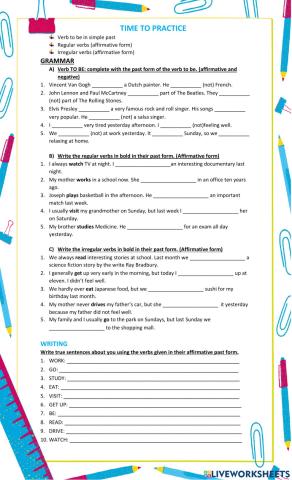 Simple Past Practice