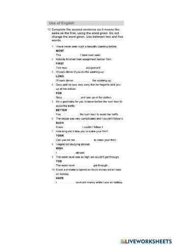 Use of english & listening b2